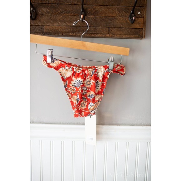 Bec & Bridge Aluna Bikini Bottoms In Ruby Print Swim 2 NEW - Picture 5 of 5